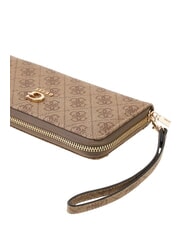 GUESS COLEEN Portafoglio large, ziparound LATTE LOGO - Portafogli Donna - 4