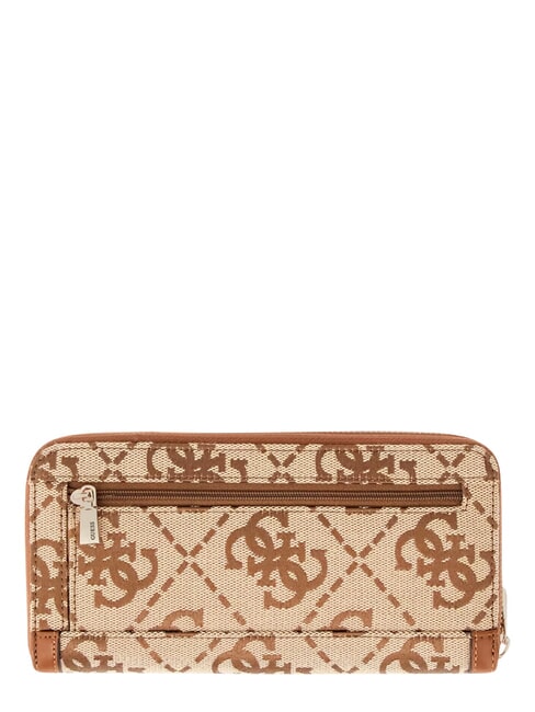 AUDREY Portafoglio large, ziparound LATTE LOGO - Portafogli Donna