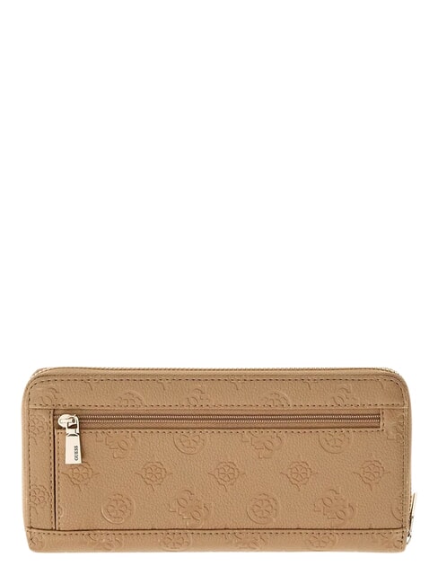 ELLA Portafoglio large, ziparound beige logo - Portafogli Donna
