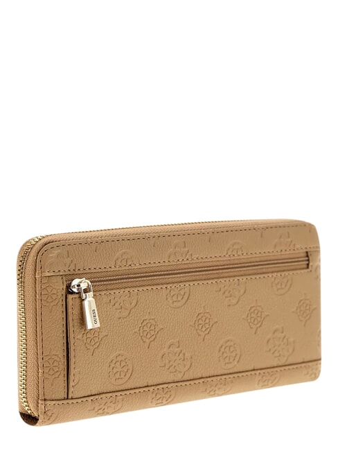 ELLA Portafoglio large, ziparound beige logo - Portafogli Donna