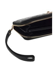 GUESS ELLA Portafoglio large, ziparound black logo - Portafogli Donna - 4
