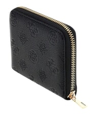 GUESS ELLA Portafoglio compatto, ziparound black logo - Portafogli Donna - 3