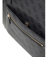 GUESS LINDSEY Borsa a spalla coal - Borse Donna - 3