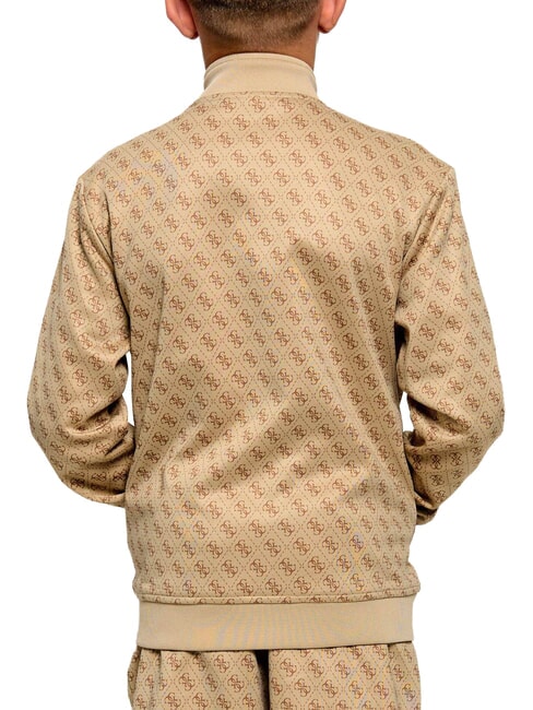KIDS ACTIVE Felpa full zip 4g aop beige blanco - Felpe Bambini