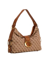 GUESS CAMDEN 4G Borsa a spalla, stampa all over latte logo/cognac - Borse Donna - 3
