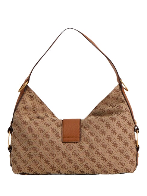 CAMDEN 4G Borsa a spalla, stampa all over latte logo/cognac - Borse Donna