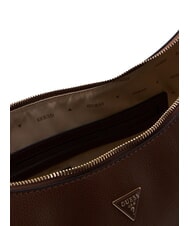 GUESS PETRA Borsa large a spalla chocolate - Borse Donna - 4