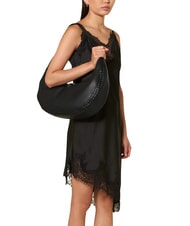 GUESS PETRA Borsa large a spalla NERO - Borse Donna - 2