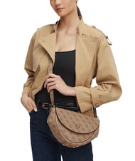 GUESS COLEEN Borsa a spalla LATTE LOGO - Borse Donna - 2