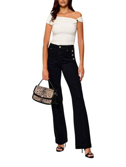 AUDREY                                   Borsa a mano con tracolla, in pelle leopard - Borse Donna