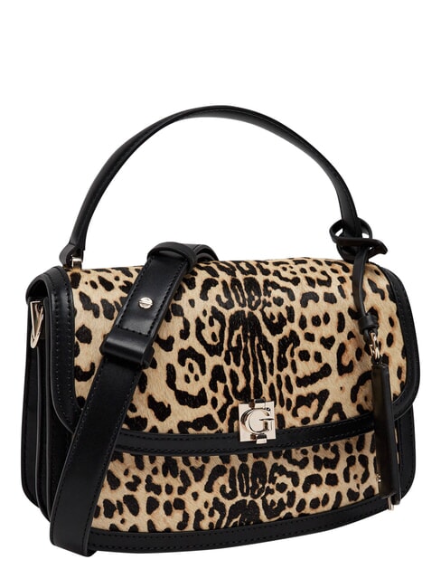 AUDREY                                   Borsa a mano con tracolla, in pelle leopard - Borse Donna