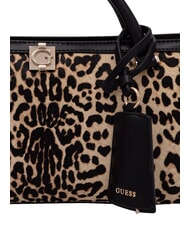 GUESS AUDREY                                   Borsa a mano con tracolla, in pelle leopard - Borse Donna - 7