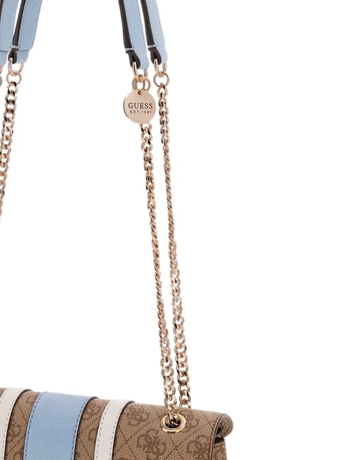 NOELLE 2                                 Borsa a tracolla, doppio manico latte logo/light blu - Borse Donna