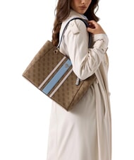 GUESS NOELLE 2                                 Borsa shopping a spalla latte logo/light blu - Borse Donna - 2