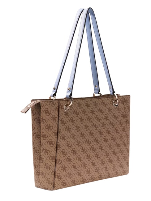 NOELLE 2                                 Borsa shopping a spalla latte logo/light blu - Borse Donna