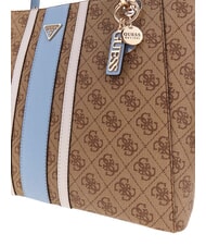 GUESS NOELLE 2                                 Borsa shopping a spalla latte logo/light blu - Borse Donna - 5