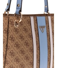 GUESS NOELLE 2                                 Borsa shopping a spalla latte logo/light blu - Borse Donna - 6
