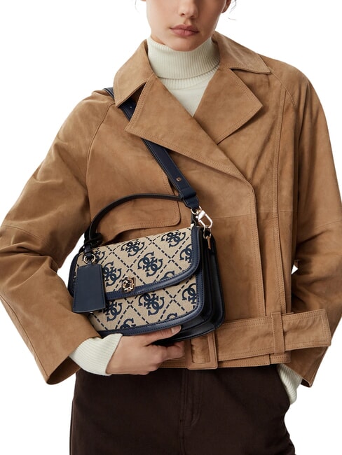 AUDREY                                   Borsa a mano, con tracolla navy logo - Borse Donna