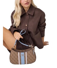 GUESS NOELLE 2                                 Borsa a spalla, regolabile latte logo/light blu - Borse Donna - 2