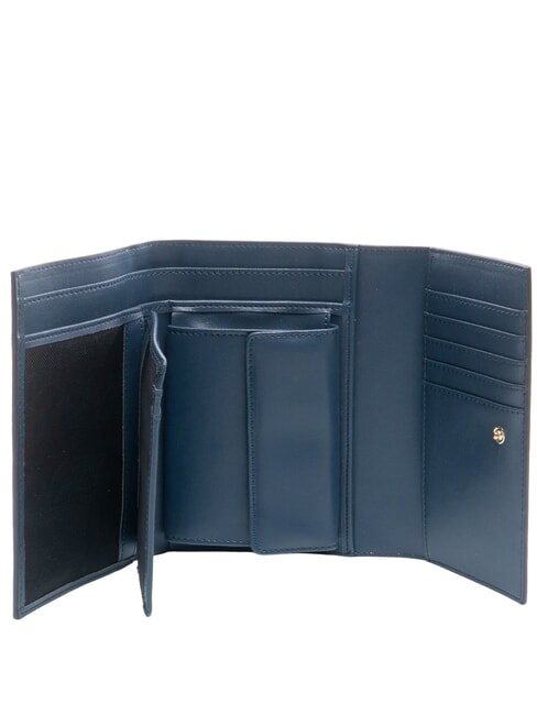 PLANETARIUM Portafoglio medio con flap acquamarine/dk navy - Portafogli Donna