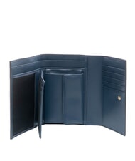 GATTINONI PLANETARIUM Portafoglio medio con flap acquamarine/dk navy - Portafogli Donna - 2