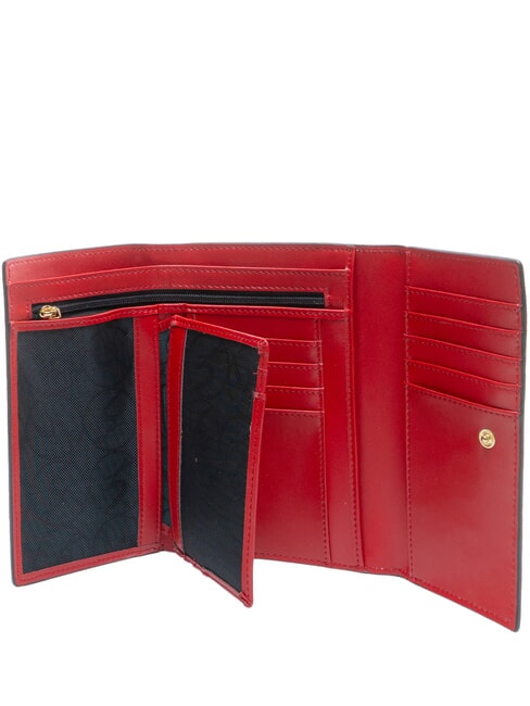 PLANETARIUM Portafoglio medio con flap classic/ coral - Portafogli Donna