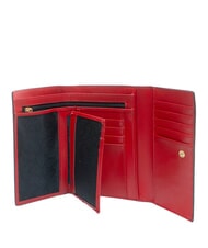 GATTINONI PLANETARIUM Portafoglio medio con flap classic/ coral - Portafogli Donna - 2