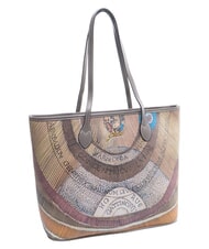 GATTINONI PLANETARIUM Borsa shopping media wild watercolor/ dk taupe - Borse Donna - 2