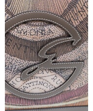 GATTINONI PLANETARIUM Borsa a spalla / a mano wild watercolor/ dk taupe - Borse Donna - 4