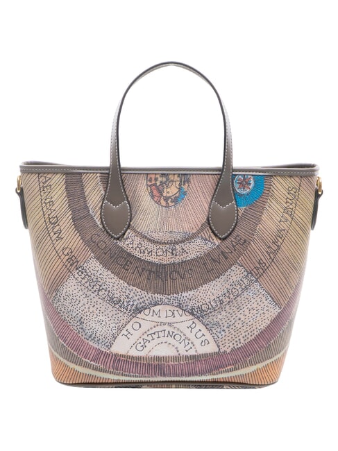 PLANETARIUM Shopper a mano, con tracolla wild watercolor/ dk taupe - Borse Donna