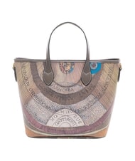 GATTINONI PLANETARIUM Shopper a mano, con tracolla wild watercolor/ dk taupe - Borse Donna - 4