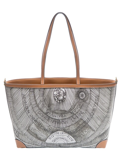 PLANETARIUM Shopper Media ink sepia/lt tan - Borse Donna