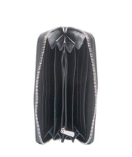 GATTINONI PLANETARIUM Portafoglio grande zip around planet.black print - Portafogli Donna - 2