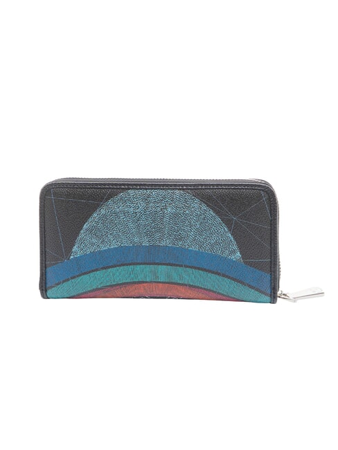 PLANETARIUM Portafoglio grande zip around planet.black print - Portafogli Donna