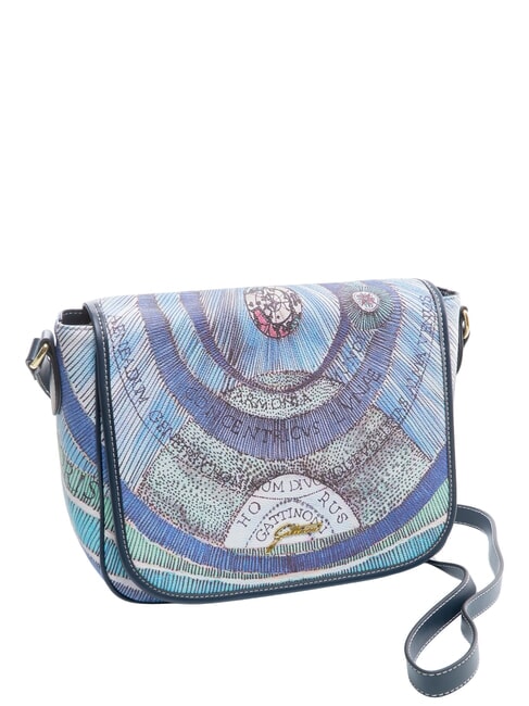 PLANETARIUM Borsa a tracolla con flap acquamarine/dk navy - Borse Donna