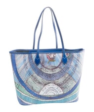 GATTINONI PLANETARIUM Borsa shopping grande acquamarine/navy - Borse Donna - 2