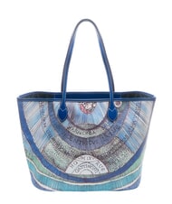 GATTINONI PLANETARIUM Borsa shopping grande acquamarine/navy - Borse Donna - 4