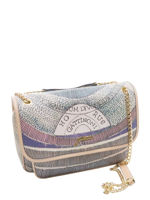 PLANETARIUM Convertible bag with flap watercolor/beige - Borse Donna