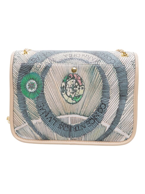 PLANETARIUM Convertible bag with flap watercolor/beige - Borse Donna