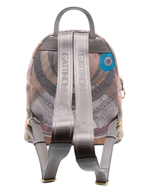 PLANETARIUM Zainetto wild watercolor/ dk taupe - Borse Donna