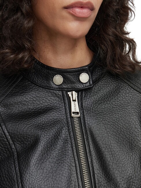 MARLENE CARIBOU Giacca in similpelle, regular fit jetbla - Giacche Donna