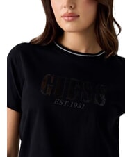GUESS SEQUINS BIG LOGO T-shirt a manica corta, con logo grande jetbla - T-shirt e Top Donna - 4