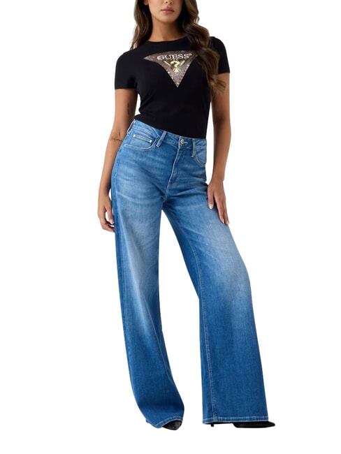 SNAKE TRIANGLE T-shirt a manica corta jetbla - T-shirt e Top Donna