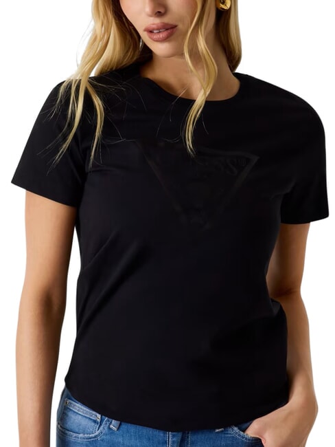 NEW BASIC T-shirt a manica corta, puro cotone jetbla - T-shirt e Top Donna