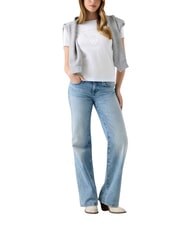 GUESS NEW BASIC T-shirt a manica corta, puro cotone purwhite - T-shirt e Top Donna - 3
