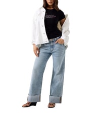 GUESS GLITTER LOGO T-shirt a manica corta, glitterata jetbla - T-shirt e Top Donna - 3