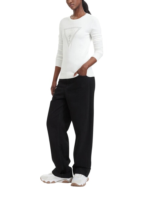 KATIE Maglia a girocollo, aderente cremwhi - Maglie Donna