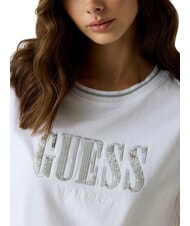 GUESS SEQUINS BIG LOGO T-shirt a manica corta, con logo grande purwhite - T-shirt e Top Donna - 4