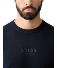 GUESS MASON PRINTED Maglia a girocollo, a maniche lunghe smartblue - Maglie Uomo - 4