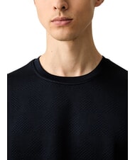 GUESS ALL OVER JACQUARD Felpa a girocollo ao macro 4g triangle - Felpe Uomo - 4